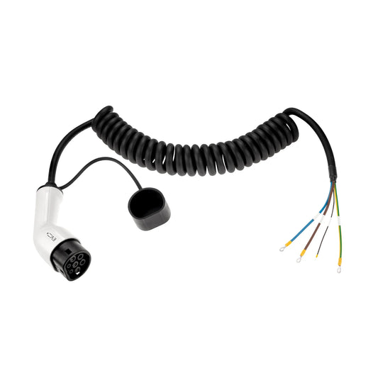 Įkrovimo kabelis stotelei Type 2 (EV+, 32A, 5m)